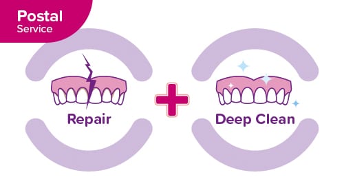 denture medics repair and clean image